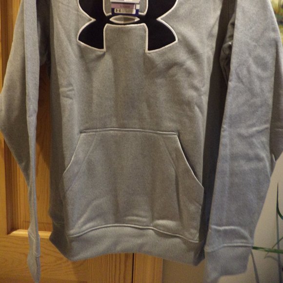 UNDER ARMOUR UA GREY HOODIE ~ 100% Polyester ~ Size: Large New without Tags - Picture 2 of 14